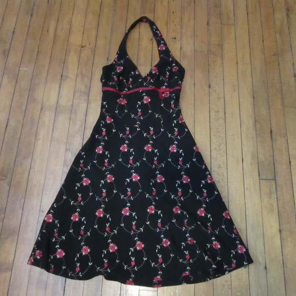Rampage Dresses & Skirts - Rampage halter sweetheart red berry flower dress 3